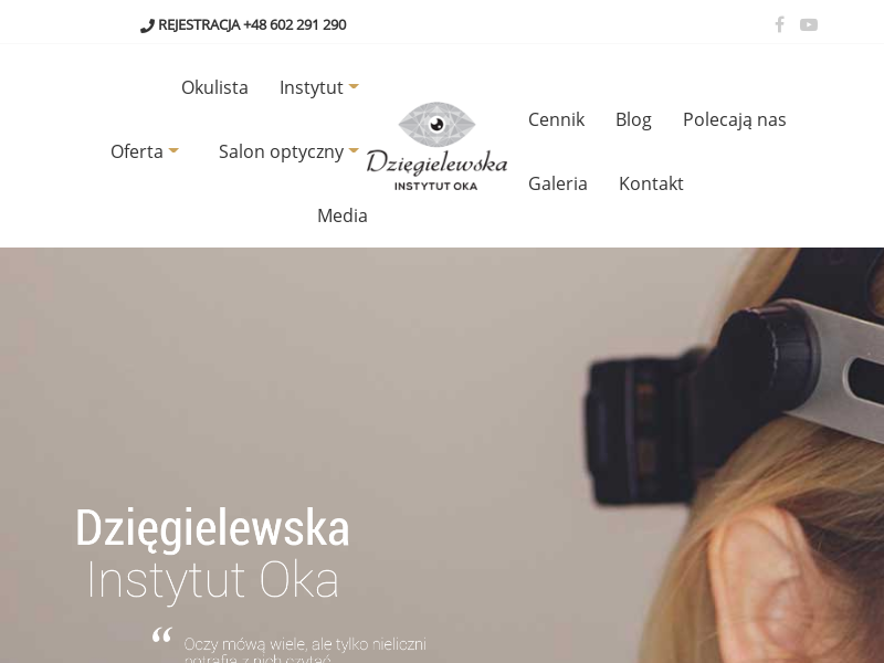 Dzięgielewska Instytut Oka - okulista dla dzieci i dorosłych w Warszawie